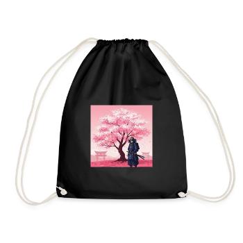 Samurai: The Warriors of Ancient Japan - Drawstring Bag - black - Front