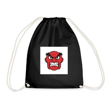 Expressive rage: A powerful display - Drawstring Bag - black - Front