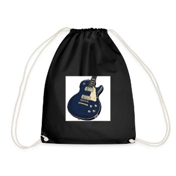 E-Gitarre - Bank - Rock - Rock 'n' Roll - Vintage - Turnbeutel - Schwarz - Vorne