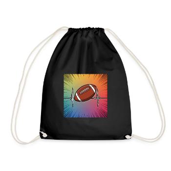 Touchdown! Die Faszination des American Football - Turnbeutel - Schwarz - Vorne