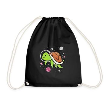 Demigirl Tortue Dans l’espace Demigirl Pride - Sac de sport léger - noir - Devant
