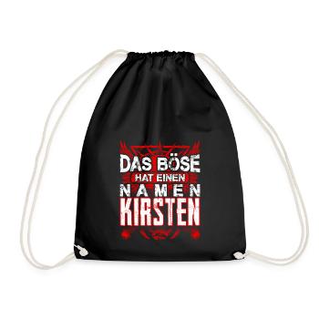 KIRSTEN - böse - Turnbeutel - Schwarz - Vorne