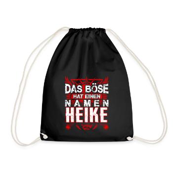 HEIKE - Böse - Turnbeutel - Schwarz - Vorne