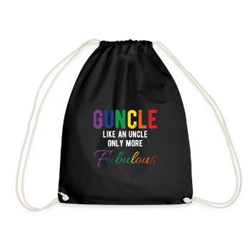 Gay Pride Schwul Lesbisch LGBT LGBTQ Geschenk - Turnbeutel - Schwarz - Vorne