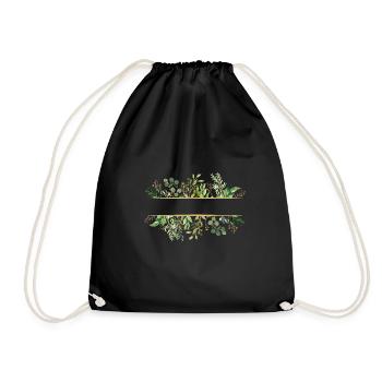 Leaf frame - Turnbeutel - Schwarz - Vorne