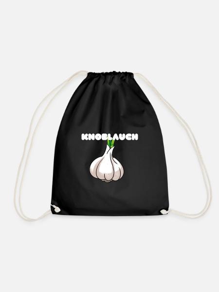 Knoblauch - Turnbeutel - Schwarz