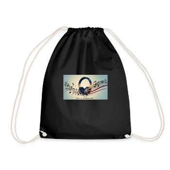 "Without Music, Life Would Be a Mistake" - Sac de sport léger - noir - Devant