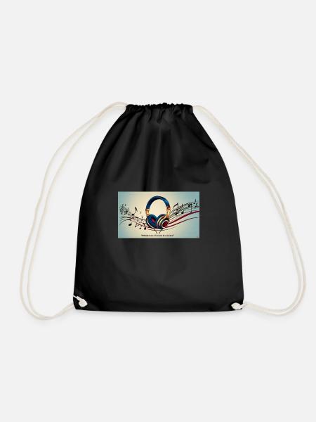 "Without Music, Life Would Be a Mistake" - Sac de sport léger - noir