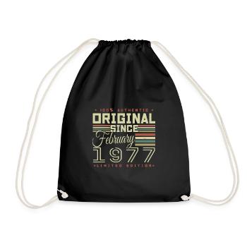 Génial Depuis Février 1977 - Sac de sport léger - noir - Devant