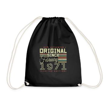Génial Depuis Février 1971 - Sac de sport léger - noir - Devant