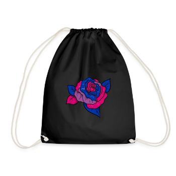 Bisexual Pride Rose - Sac de sport léger - noir - Devant