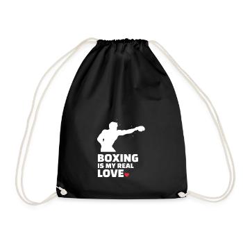 Ich Liebe Boxen Für Alle Boxer Und Boxliebhaber. - Turnbeutel - Schwarz - Vorne