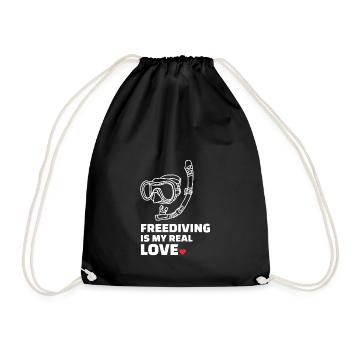 Freediving - Drawstring Bag - black - Front