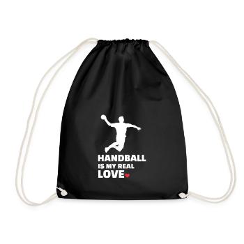 Ich Liebe Handball - Turnbeutel - Schwarz - Vorne