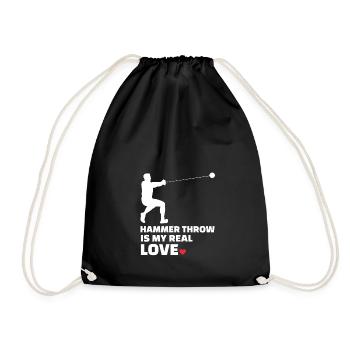 J’adore le lancer du marteau - Sac de sport léger - noir - Devant