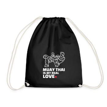 Ich Liebe Muay Thai - Turnbeutel - Schwarz - Vorne