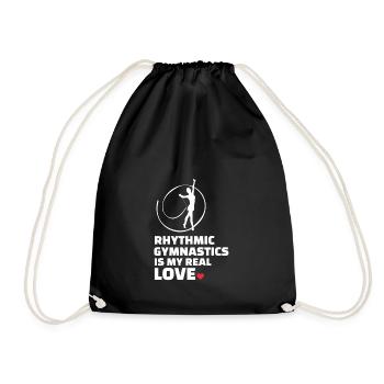 I love rhythmic gymnastics - Drawstring Bag - black - Front