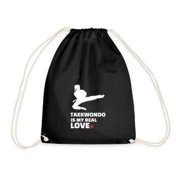Ich Liebe Taekwondo - Turnbeutel - Schwarz - Vorne