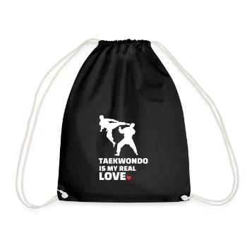 I love Taekwondo - Drawstring Bag - black - Front