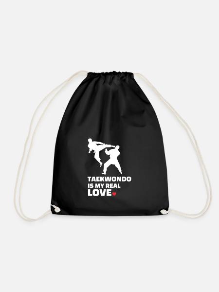 Ich Liebe Taekwondo - Turnbeutel - Schwarz