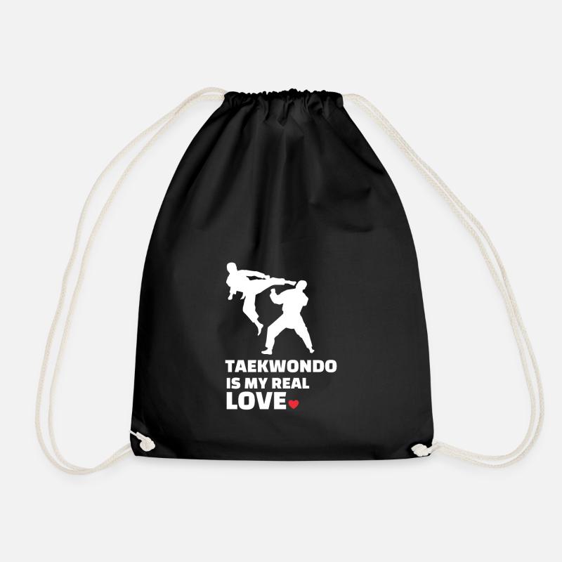 Ich Liebe Taekwondo - Turnbeutel - Schwarz