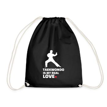 Ich Liebe Taekwondo - Turnbeutel - Schwarz - Vorne