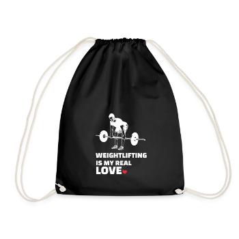 J’adore l’haltérophilie - Sac de sport léger - noir - Devant