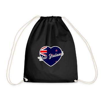 Nouvelle-Zélande - Sac de sport léger - noir - Devant