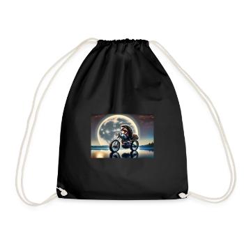 Hedgehog Moonlight cruiser - Turnbeutel - Schwarz - Vorne