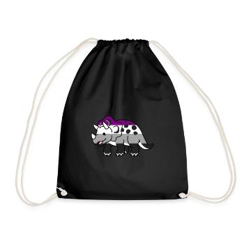 Tricératops asexuels Ace Pride - Sac de sport léger - noir - Devant