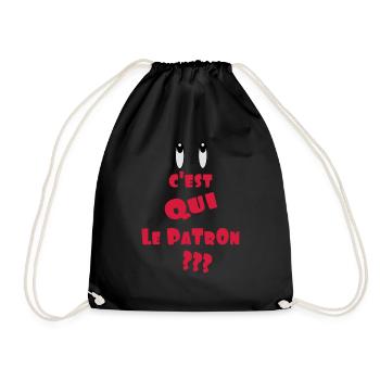 LE PATRON - Sac de sport léger - noir - Devant