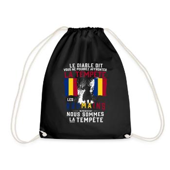 Tempête Roumains - Sac de sport léger - noir - Devant