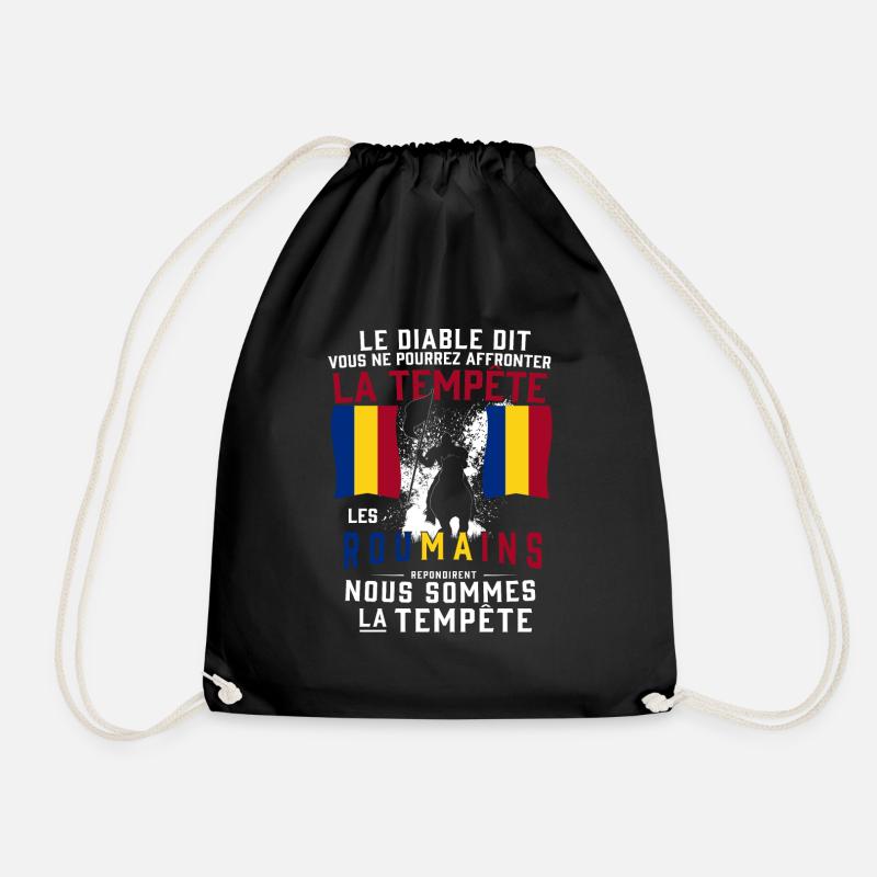 Tempête Roumains - Sac de sport léger - noir