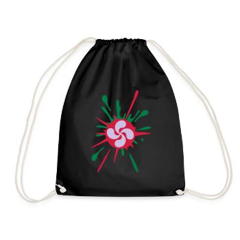 euskal design 4 - Drawstring Bag - black - Front
