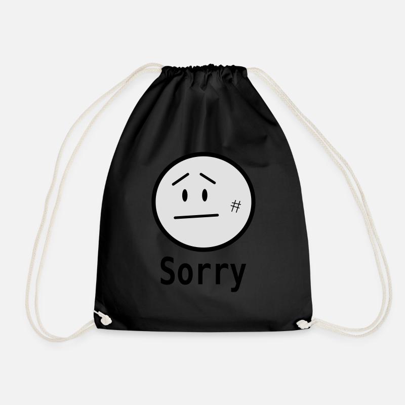sorry - Turnbeutel - Schwarz