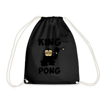 ping pong, tennis de table humour drôle - Sac de sport léger - noir - Devant