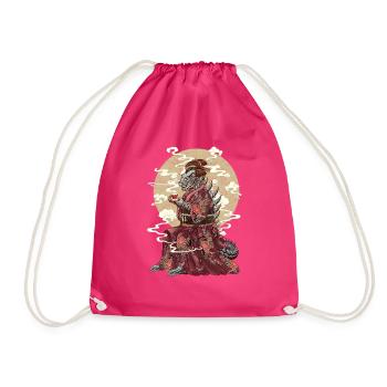 KIMONO - Drawstring Bag - fuchsia - Front