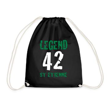 ST ETIENNE LEGEND 42 - Drawstring Bag - black - Front