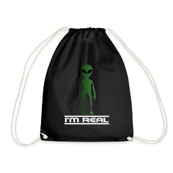 Aliens Universum Weltraum Außerirdische - Turnbeutel - Schwarz - Vorne