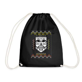 TALISMAN DONDON Maske, lustiges T-Shirt - Turnbeutel - Schwarz - Vorne