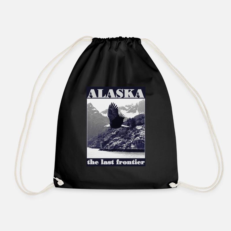 Alaska - The Last Frontier - Turnbeutel - Schwarz