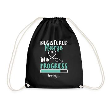 Infirmière autorisée en cours de chargement - Sac de sport léger - noir - Devant