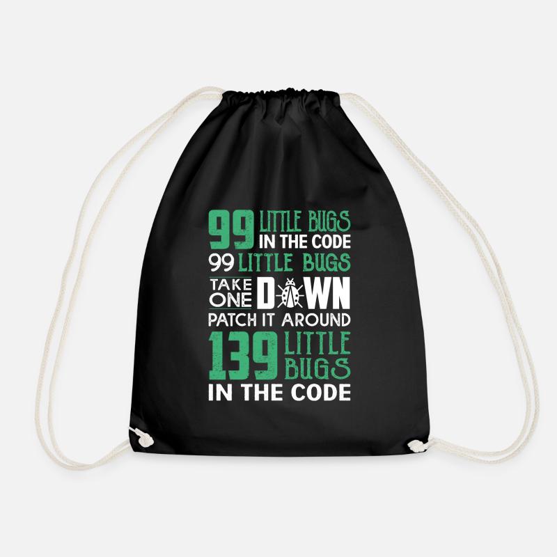 99 little bug in the code - Turnbeutel - Schwarz