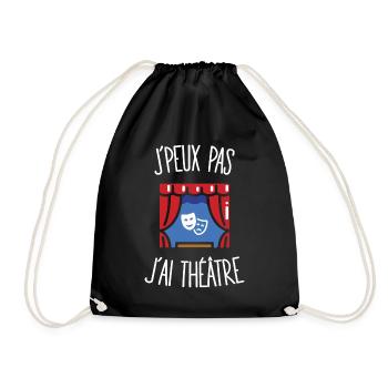 J'peux pas j'ai théâtre - Sac de sport léger - noir - Devant