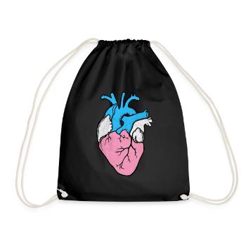 Coeur de LGBT LGBT - Sac de sport léger - noir - Devant