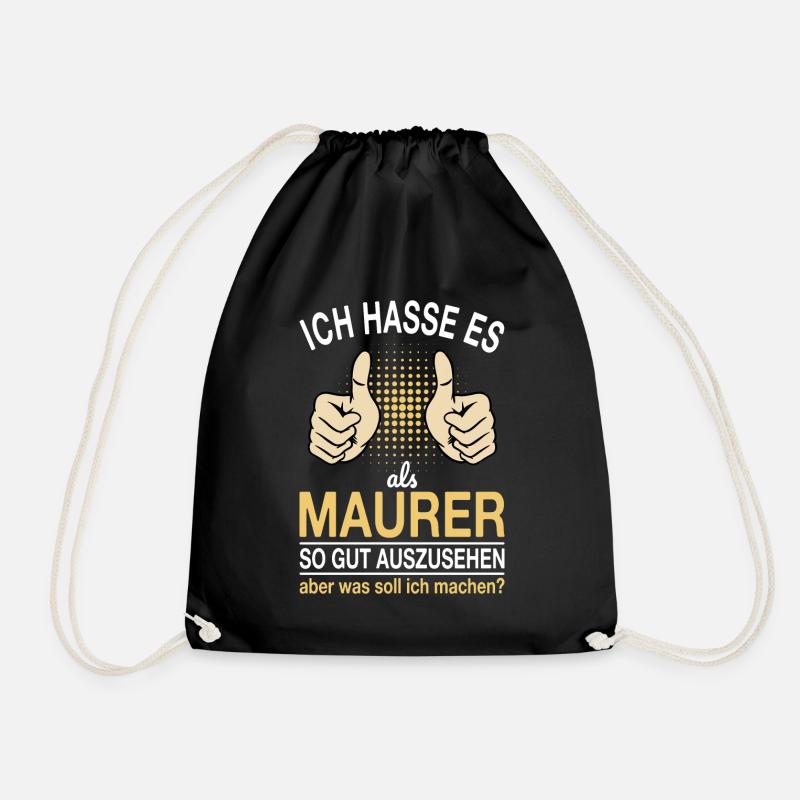 Maurer Spruch - Turnbeutel - Schwarz