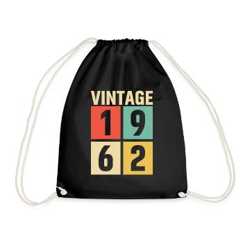 cadeau anniversaire homme amie femme original 1962 - Sac de sport léger - noir - Devant