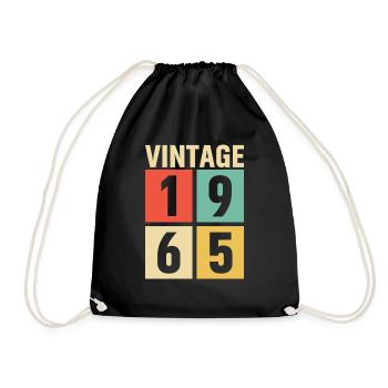 cadeau anniversaire homme amie femme original 1965 - Sac de sport léger - noir - Devant