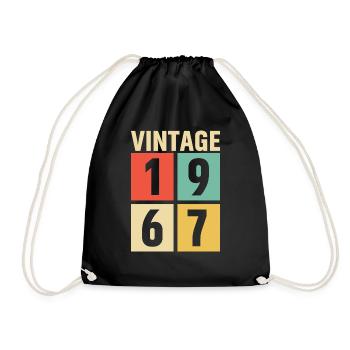 cadeau anniversaire homme amie femme original 1967 - Sac de sport léger - noir - Devant