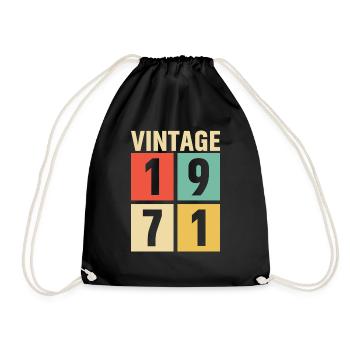 cadeau anniversaire homme amie femme original 1971 - Sac de sport léger - noir - Devant